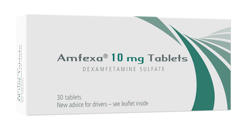 A photo of Amfexa® packaging