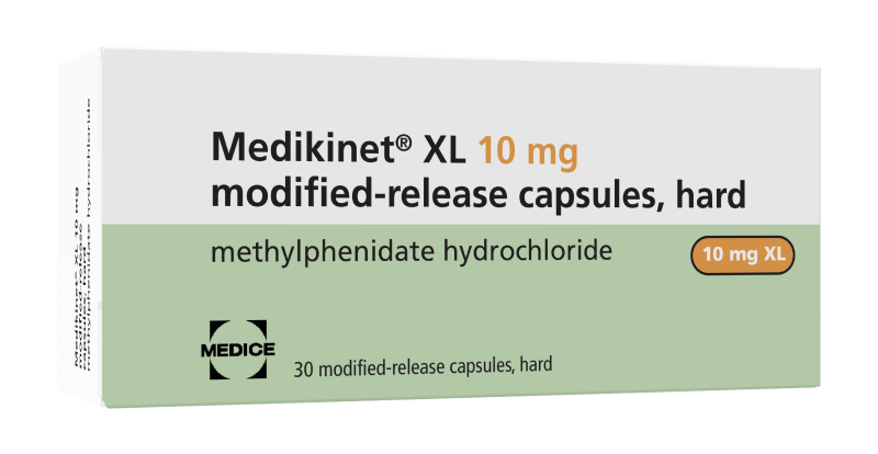 A photo of Medikinet® XL ▼ packaging