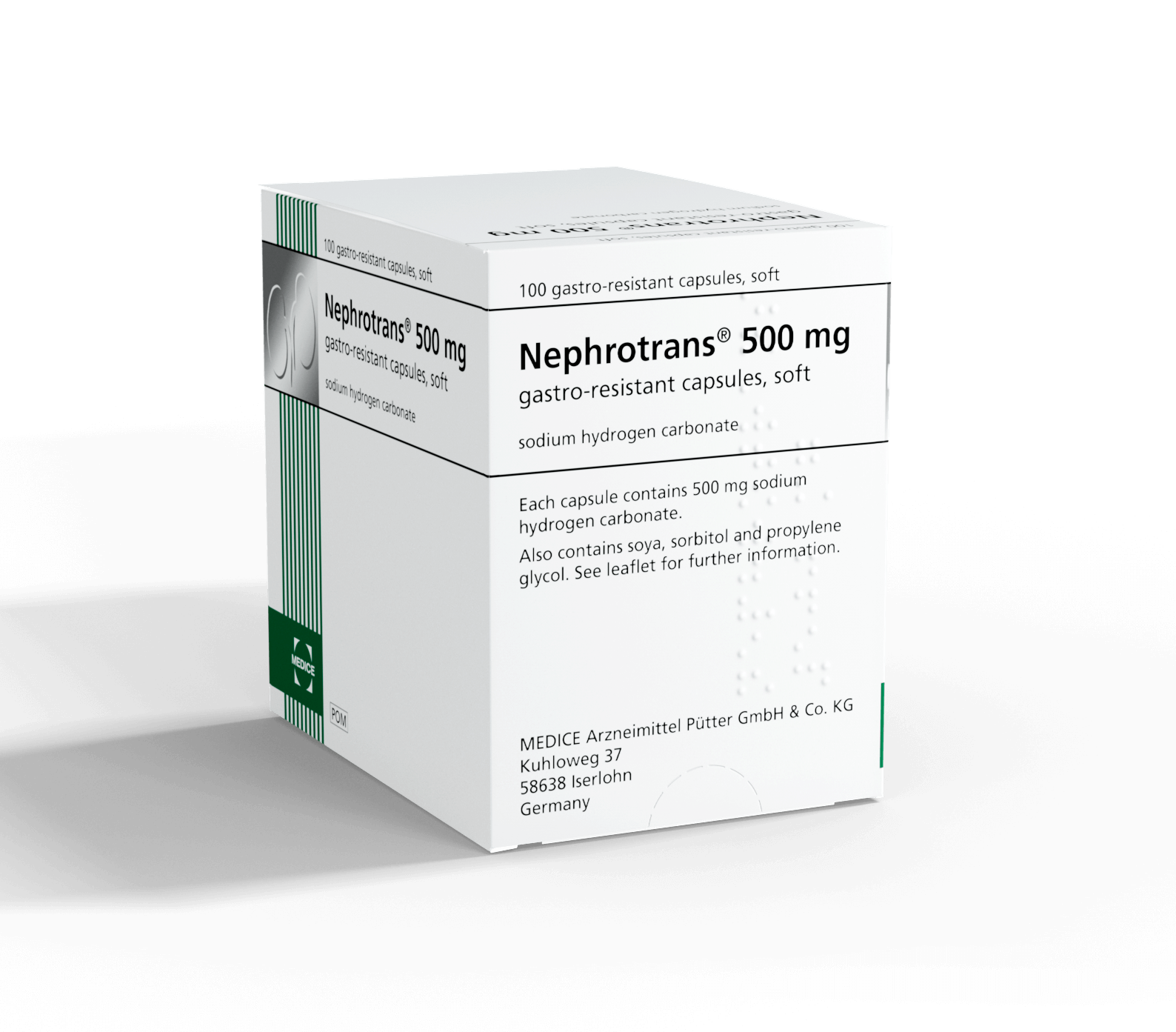 A photo of Nephrotrans® packaging